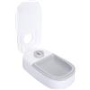 Dpofirs Mangiatoia Automatica per Gatti con Impacco di Ghiaccio, Mangiatoia per Animali Domestici per Cani di Piccola Taglia, Dispenser di Cibo Secco o Umido per Gatti, Mangiatoia