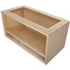 REPITERRA Terrario per tartarughe in legno e truciolato - 100x60x60cm - sistema di areazione superiore