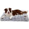 BingoPaw Cuccia per cani Taglia Grande: Lettino cani Sfoderabile Lavabile Materassino cane Impermeabile, Cuscino Soffice Morbido Peloso Antiscivolo per animali domestici 90x60x10 cm, Grigio