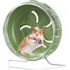 Zankie Ruota Silenziosa per Criceti 14 Cm, Altezza Regolabile, Design Antiscivolo e Lenitivo, Ideale per Criceti, Gerbilli e Topi Ricci