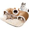 Generico Cuccia Tunnel per Gatti,Gioco Tunnel per Gatti - Rifugio Caldo Casa Giocattoli per Giochi Interni ed Esterni