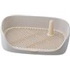 Sharplace Vassoio per Vasino per Cani, Tappetino per L'addestramento, Padella per WC, Vasino per Appartamento, per Cani di Piccola, Media E Grande Taglia, C, Grigio 40x30x11cm