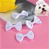 cuhair 5 fermagli per capelli per cani di piccola taglia, fiocco con clip per cani, gatti, animali domestici, cuccioli, Yorkshire maltese, accessori per la toelettatura dei peli del cane (bianco)