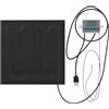Duroecsain Tappetino USB riscaldato cane gatto con timer auto off, cuscino riscaldato elettrico per animali domestici, 30 x 30 cm