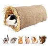 Generic Bunny Hut, casetta tessuta a mano per conigli, giocattolo per piccoli animali domestici, per nascondersi per interni ed esterni