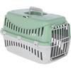 Kerbl Pet scatola di trasporto Expedion, menta/grigio chiaro, 45x30x30 cm, trasportino per cani, trasportino per gatti Trasporto cani, plastica, cani di piccola taglia, gatti