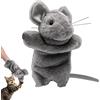 Generic Burattino imbottito per gatti, burattino giocattolo da wrestling, divertente di prendere in, guanto da lottatore a forma di topo per sicurezza, gioco interattivo