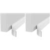 GRIFEMA GA4101 Paraspifferi per Porta, Paraspifferi Sottoporta, Autoadesivo, 100 cm x 5 cm, Bianco (Confezione da 2)