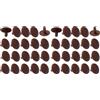cyclingcolors 20x tappo coprivite cappuccio 3 x 12 x 6 mm plastica viti copertura coperchi tappi croce PZ, marrone scuro (Confezione da 2)