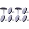 cyclingcolors 4x piedini piedi mobili Teflon regolabile piede PTFE tondo tavolo protezione pavimento filtrini (M8) (Confezione da 2)