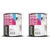 JOVIRA PINTURAS Vernice Per Piastrelle 750 ml | a Base d'acqua. Date un nuovo look alla vostra cucina e al vostro bagno (750 Millilitri, Bianco Lucido). C-6 (Confezione da 2)
