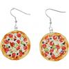 Miniblings argento orecchini - Orecchini Miniblings pizza intera - Gioielli fatto a mano ho Partito Food Fast Food
