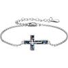 YFN Bracciale a croce in argento Sterling abalone conchiglia croce bracciale gioielli regalo per uomo donna