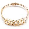 kaululu Bracciale Personalizzato Donna con 4 Famiglia BFF nomi Ciondolo Cuore Personalizzabile Incisione Nome Braccialetto Gioielli per Mamma Sorelle Idee Regalo di Compleanno (Gold)