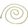 Never say Never Catena da uomo in oro massiccio giallo da 18 carati, larga 3 mm, lunga 60 cm. Chiusura a moschettone Peso; 10,05 gr di oro 18 k., cm, Oro, Non Applicabile