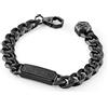 Philipp Plein Bracciale da uomo in acciaio inox Gothic Tag, Standard, Acciaio inossidabile, Nessuna pietra preziosa