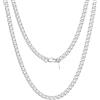 GoldChic Jewelry Collana Da Uomo a Catena Sottile Da 4 mm, Gioielli Da Donna a Maglia Cubana In Acciaio Inossidabile 316L