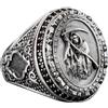 KAMBO Anello a forma di teschio, in argento Sterling 925, gioiello gotico fatto a mano, per uomo, Argento sterling, Nessuna pietra preziosa