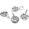 BBDMind - Ciondolo in argento Sterling 925, con ciondolo a forma di OM, per meditazione, piccolo OM