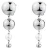 Brosway Orecchini Donna, Orecchini Pendenti in Acciaio e Perle | Collezione PERFECT - BPC60