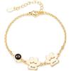 yrozvw Bracciale con nome personalizzato e foto all'interno Bracciali a zampa di cane Bracciale a zampa di cane con foto incisa su misura Gioielli per animali domestici Regalo per donna