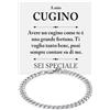 Bramart Bracciale Cubano Uomo Cugino con Acciaio Inox Lucidato di Altissima qualità Idea Regalo per lui Regali Festa Natale Compleanno - Cofanetto con DEDICA incluso (A Mio Cugino 1)