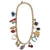 CLoxks Collane Ciondolo 2023 Collana Donna Moda Catene Color Oro Link Collana Vintage Gioielli Collana Lunga da Donna Collane (Color : A)
