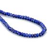 Generic Savita Gems Collana con perle di lapislazzuli naturali, 50,8 cm, con chiusura a moschettone, collana monopetto, gioielli in argento sterling, blu, 20 pollici