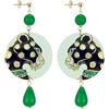 Lebole Maison Lebole Gioielli Orecchini da Donna The Circle Gioiello Classico Verde