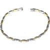 Gioielleria Bucci BRACCIALE IN ORO GIALLO E BIANCO 18 KT DA UOMO