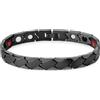 Lucleon by Trendhim Bracciale da uomo in titanio con chiusura magnetica, design asimmetrico con magneti Gauss e elementi FIR, design danese, accessorio casual, one-size, Titanio, Nessuna pietra