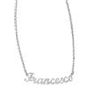 NADIR Collana Unisex Nome in Argento 925% Anallergico Made in Italy (Francesco)