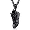 U7 Collana Uomo Personalizzata Ciondolo Sportiva Scarpa Collana Uomo Acciaio Inossidabile Gioiello Sportivo Giocatore Pallacanestro Rapper Ragazzo Idee Regalo per Bambino Maschile