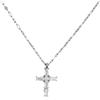 MARLU' Collana croce pendente con cristalli baguette 31CN0007-W