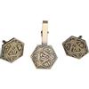 ASVP Shop Set regalo di gemelli e fermacravatta D&D D20 alla moda - Perfetto set di accessori per giocatori di giochi di ruolo, One Size, Metallo, Non pietra preziosa