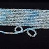 Jaipur Gems Mart Perline Multi AAA + Acquamarina 4mm-5mm | 13 pollici Strand | Perline rondelle sfaccettate con pietre preziose semipreziose acquamarina naturale per la realizzazione di gioielli