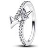 PANDORA Anello da donna con freccia scintillante, argento 193619C01, 56/17,8, Argento sterling, Zirconia cubica