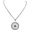 Generico Sandalphon Cor Delega Collane Lux Fiore della Vita Catena Donne Collane Colore Argento Collier Gioielli