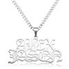MeMeDIY Collana con Nome Personalizzato per Uomo e Donna Collana con Nome e Numero Personalizzati Ciondolo a Strato Singolo Doppio Oro/Argento Lettera Regali di Gioielli Hip Hop per Il Fidanzato - B2