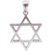 ForFox Ciondolo Stella di David esagramma in Argento Sterling 925 Vintage per Uomo Donna