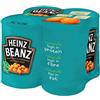 HEINZ Beanz al forno in salsa di pomodoro 4x 415g (1650g) - Fagioli al forno HEINZ Original
