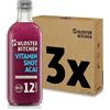 Kloster Kitchen Organic Vitamin Shot Berry Acai 12SHOTS 3x 360 ml con vera I Ginger Shot bottiglia di vetro vegana dolce e piccante senza additivi (incl. 0,75€ di deposito)