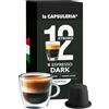 La Capsuleria Caffè ESPRESSO DARK, extra strong (100 Capsule) compatibili con Nespresso, 10 box da 10 capsule, gusto intenso e persistente, corpo pieno con note tostate e crema scura e vellutata (La Capsuleria)