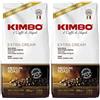 Kimbo Extra Cream Chicchi di Caffè Espresso 2x1kg, Confezione da 2