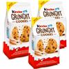 CAIYA 3X Kinder Crunchy Cookies, Biscotti Croccanti con Pepite al Latte e Cacao 136g - Novita'