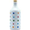 MURAGLIA ANTICO FRANTOIO Frantoio Muraglia, Orcio in Ceramica Pois con Olio Extra Vergine d'Oliva 500ml, Essenza Fruttato Medio, Creato e Decorato a Mano dai Nostri Artigiani Pugliesi