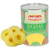 Idea Ambrosio Ananas a Fette allo Sciroppo - Frutta Sciroppata Selezionata - Barattolo 565g