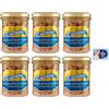 Felce Azzurra 6x Nostromo Trancetti di Tonno all'Olio di Oliva,Pesce in Scatola,Barattolo Vetro da 180g + 1 Confezione di Talco Felce Azzurra in omaggio, Busta da 100g