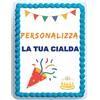 Generico Cialda per Torta Personalizzata Rettangolare in Ostia, Foglio A4 da Ritagliare, Decorazione per Torte di Compleanno con Foto, Verticale