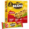 Mr. Beans, Snack ai Mirtilli Rossi con Mandorle e Semi di Zucca, Proteine Vegetali da Legumi, Plant-Based e Senza Glutine, Sazianti e Blocca Fame, 3 Barrette da 28g